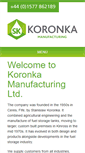 Mobile Screenshot of koronka.co.uk